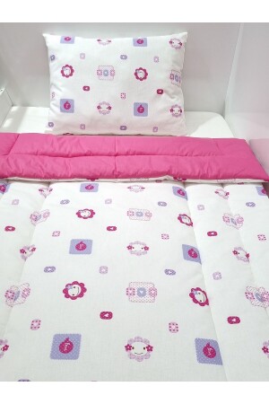 Steppdecken-Set aus Popeline-Stoff für Babys, Neugeborene und Kinder, 70 x 120 cm - Yadababy