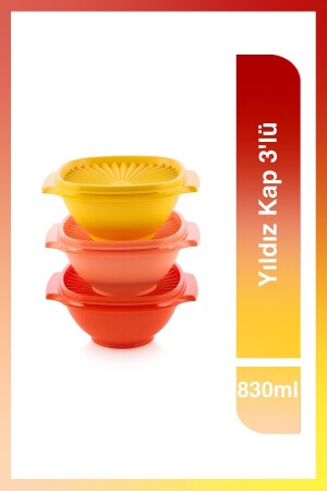 Sternverschluss 830 ml 3er-Pack TYC00563065729 - Tupperware