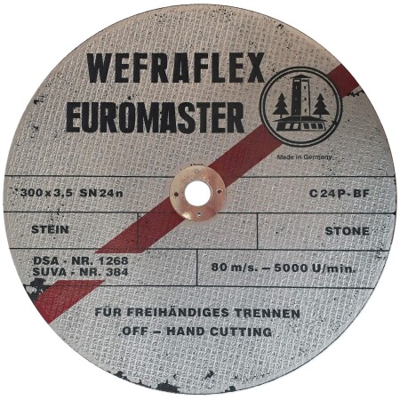 Stone cutting disc WEFRA T-C24P 300x3.5x20mm - Wefra