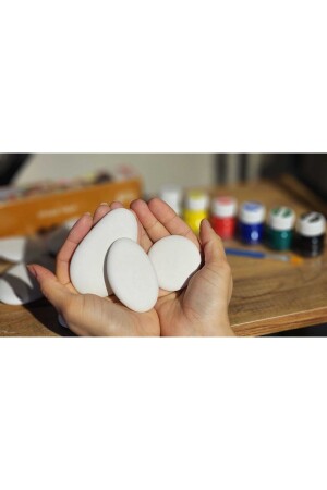 Stone Painting Set Special Sea Stone Wonderful Stones Quality Colors Activity Hobby Children's Gift Sea Stone - HEİGMANN