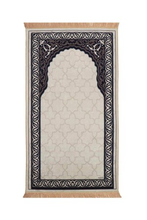 Stone Velvet Carpet Prayer Rug 8683433066649 - Bursa İpek