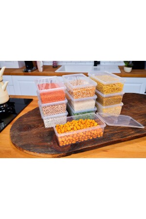 Storage Container 10 Pieces 2 Lt Lockable, Freezer, refrigerator, supplies, toys, food, coffee, material box, food 0000077-1 - SUPERPUP
