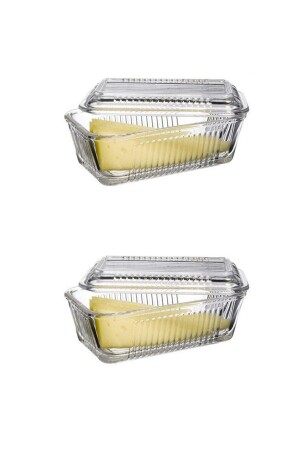 Storage Container Without Compartments, 2 Pieces for Jam, Honey, Breakfast. us06610000000000018 - Paşabahçe