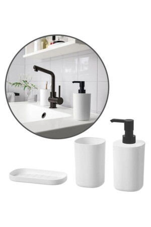 Storavan 3-teiliges Badezimmer-Toiletten-Seifenschalen-Bürstenhalter-Set STORE70429003 - IKEA