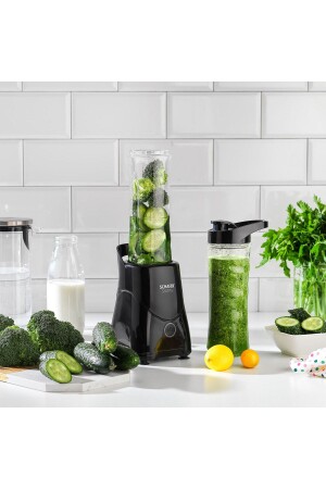Stormy Personal Smothie Blender, Black (400 Watt, 1 Piece 600 ml Bottle) 2S661-25029-ANT01 - Schafer