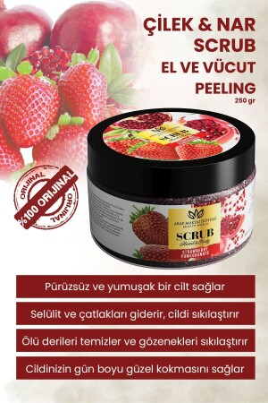 Strawberry And Pomegranate Hand & Body Peeling 250gr - Arap Makyaj Dünyası