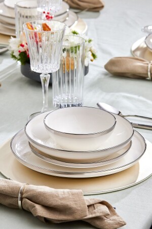 Streamline Eclipse Platinum 57 Piece Dinner Set for 12 Persons 153. 03. 08. 1131 - Karaca