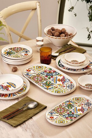 Streamline Milano 59 Pieces New Bone Dinner Set for 12 People 153. 03. 08. 2704 - Karaca