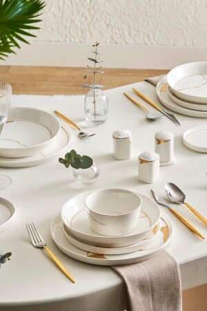 Streamline Quora 59 Pieces New Bone Dinner Set for 12 Persons 153. 03. 08. 3845 - Karaca