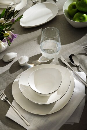 Streamline Saki Platinum 59 Piece Dinner Set for 12 Persons 153. 03. 08. 2038 - Karaca