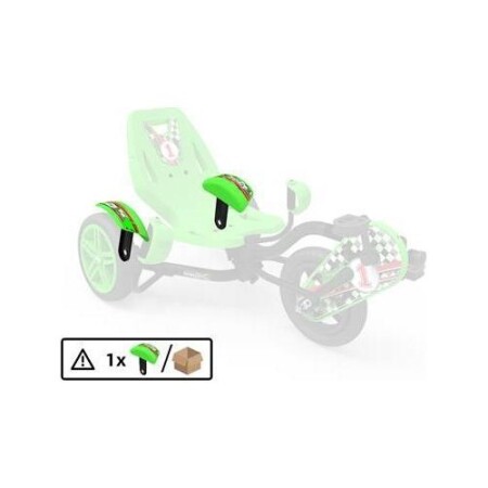Street X - Mudguard green with carrier - BERG