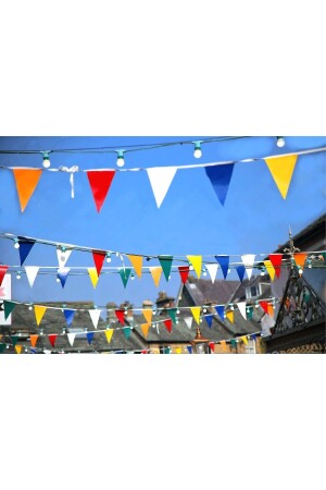 String Flag Triangle Flag Decoration Flag Opening Flag Party Flag Colorful Flag - Bayrakal