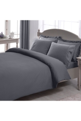 Stripe Premium Basic King Size Nevresim Takımı Antrasit 000001000043558002 - Taç