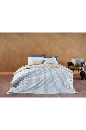 Stripe Vita Duvet Cover Set Cream - Single 2Q9NTKSTRP0010084 - Doqu Home