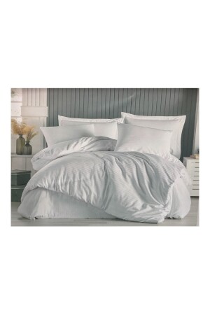 Striped Cotton Satin Double Duvet Cover Set PMKSTN001 - Epay