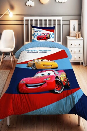 Striped Mcquen Patterned Single Baby Kids Duvet Cover Set - Evpanya