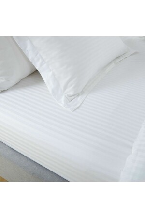 Striped Satin 280 x 280 cm King Size Double Bed Sheet TYCKLVT52N168570352434784 - CAQQA