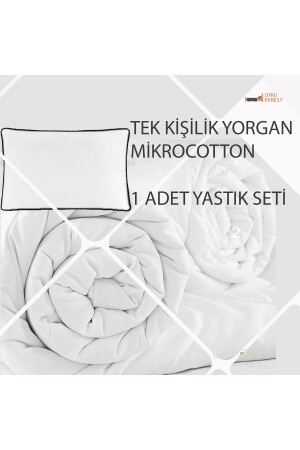 Student Set - Single Duvet and Pillow Set - Duvet - Pillow - Mikro Koton Set 1XTKY+1XYST - UYKUPEREST