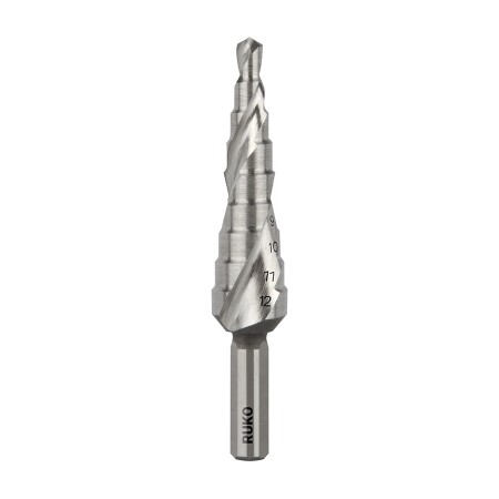 Stufenbohrer RUKO HSS-E GR09 Ø4-12mm - Ruko