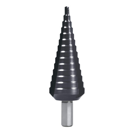 Stufenbohrer RUKO HSS TiAlN Ø4-30 mm, 14 Stufen - Ruko