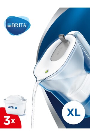 Style Xl Water Purification Jug with 3 Filters Gray Style Jug with 3 Filters - Brita