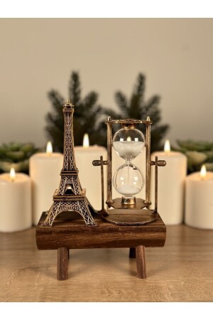 STYLISH BIBLO OFFICE HOURGLASS FINISHER HOURGLASS EIFFEL TOWER DESK TOP BIBLO - Adel Hediyelik