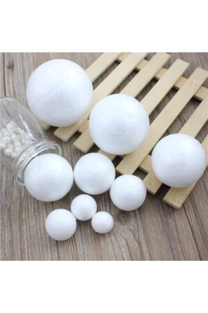 Styrofoam Ball Sphere Foam Styrofoam Balls 20 Pieces Mixed Styrofoam Round Hard Foam Ball - Aker Hediyelik
