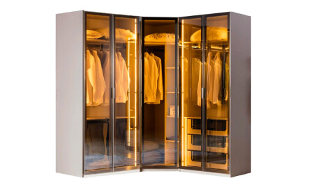 Suare 5-Door Clothes Cabinet - Cadde Yıldız