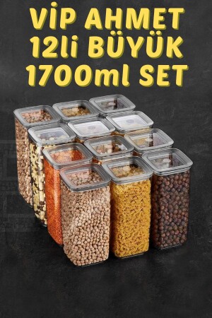 Sude Series 12 Li 1700 Ml Vacuum Storage Container Set sude12lİ1700 - Vip Ahmet