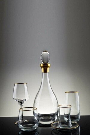 Sudedizayn 61 Piece Dowry Set for 12 People Water Set (GOLD GILDED) P31S5707 - CAM