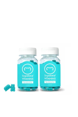 Sugar Bear Hair Vitamin 74 Capsules Double Deal Package - Sugarbear