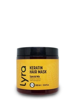 Sulfatfreie Keratin-Haarpflegemaske 500 ml - Lyra Professional