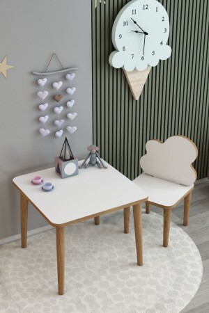 Summer Clear Surface Children's Table Chair Set 1 Chair 1 Table MS11H - webkapinda