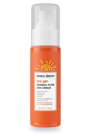 Sun Cream SPF 50+ 100% Mineral Filter Sun Cream 50 ML - Maru.Derm