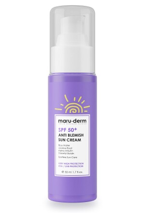 Sun Cream SPF 50+ Anti-Blemish Sun Cream 50 ML New Generation Korean Filter - Maru.Derm