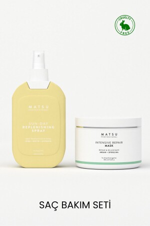 Sun Day Hitzeschützendes Haarpflegespray und Intensive Repair Intensivpflege für geschädigtes Haar - Matsu
