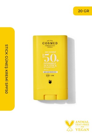 Sun Essential High Protection Sunscreen Sun Stick Spf50 Make-up Top 20 G - Cosmed