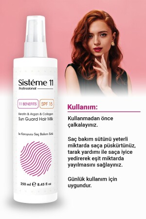Sun Guard Heat Protective Hair Care Milk Spray 250 Ml. - Sistéme 11