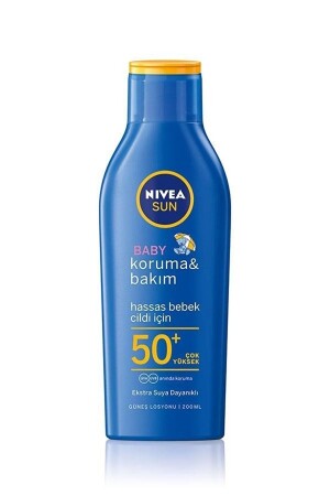 Sun Spf 50- Koruma Bakım Bebek Güneş Losyonu Hassas Cilt Güneş Kremi 200ml Çok Yüksek Koruma 4005900253309 - NIVEA