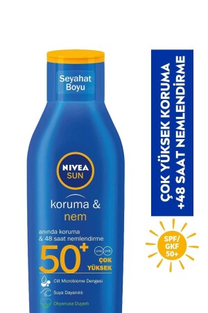 Sun SPF 50+ Travel Size Protection & Moisture Sun Cream 100ml, Very High Sun Protection 40059884 - NIVEA