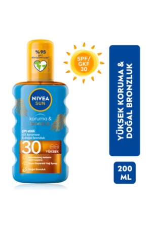 Sun SPF30 Protection & Tan Sun Oil 200 ml Spray, High Sun Protection and Natural Bronzer 4005900253811 - NIVEA
