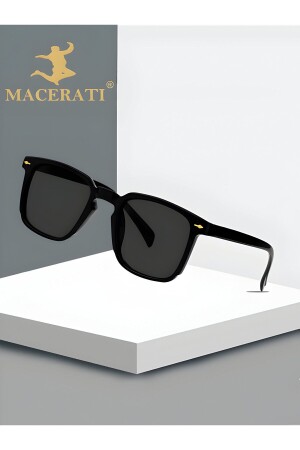 Sunglasses for Women & Men Uv400 Glass Ce Certificated Black - Macerati