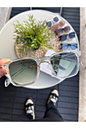 Sunglasses for Women & Men UV400 Glass Ce Certificated Transparent Green Lorrainew - Watchofroyal