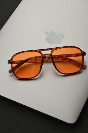 Sunglasses UV400 Protected Unisex Men Women Vintage Leopard Orange Optical Compatible Lens Changeable BEST-NEW-SEASON. - LOOKUP