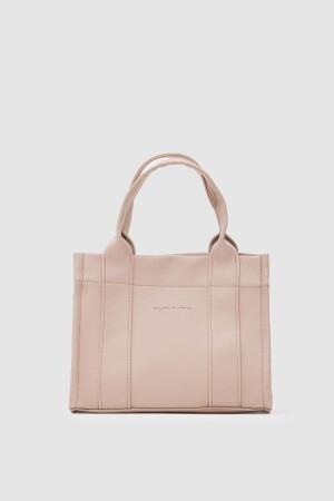 Suni Deri Tote Bag Bonnie Bej - Shule Bags