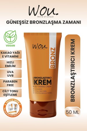 Sunless Bronzing and Moisturizing Cream 50ml-Self Tanning - Wou World Of Unique