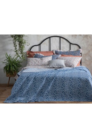 Sunrose King Size Multi-Purpose Blanket 240x220 Cm Blue - English Home