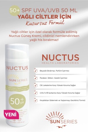 Sunscreen Cream 50 Ml For Oily Skin 8680702309575 - Nuctus