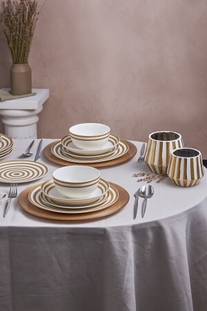 Sunshine Gold 24 Piece Porcelain Dinner Set for 6 Persons 153. 03. 08. 1789 - Karaca