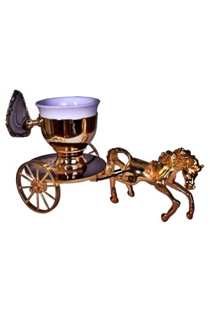 Sunum Kahve Fincanları atlı sunum 0005 gld siyah - Gims Hand Crafts